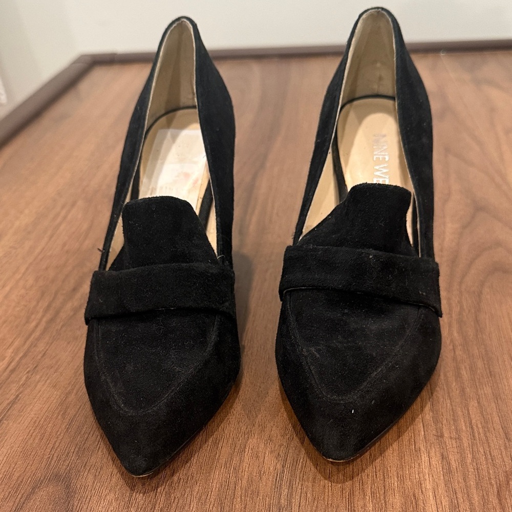 Elegant Black Suede Women's Shoes